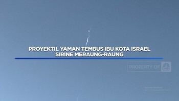 VIdeo: Proyektil Yaman Tembus Ibu Kota Israel, Sirine Meraung-Raung