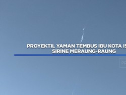 VIdeo: Proyektil Yaman Tembus Ibu Kota Israel, Sirine Meraung-Raung