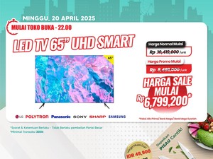 Beli TV LED di Transmart Full Day Sale Hemat Rp 3 Jutaan