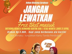 Siapkan Kebayamu! KBS Siapkan Promo Spesial Pengunjung Spesial Hari Kartini
