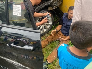 Mobil Ketua Bawaslu Gorontalo Kecelakaan Usai Pantau PSU di Gorontalo Utara