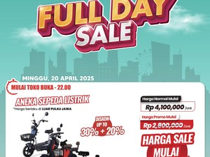 Beli Sepeda Listrik di Transmart Full Day Sale Harganya Semurah Ini!