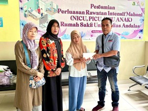 Andre Rosiade Bantu Anak Penderita Meningitis Hidrosefalus di Padang