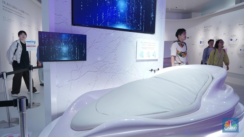 Pengunjung memadati Pasona Nature Verse dalam gelaran World Expo 2025 Osaka, Jepang, Sabtu (19/4/2025). Pengunjung memadati Pasona Nature Verse dalam gelaran World Expo 2025 Osaka, Jepang, Sabtu (19/4/2025). (CNBC Indonesia/Arie Budi Prasetyo)