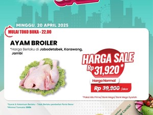 Banting Harga! Ayam Broiler Murah Meriah di Transmart Full Day Sale