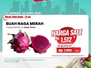 Belanja Buah Naga Pasti Lebih Murah di Transmart Full Day Sale, Sikat!