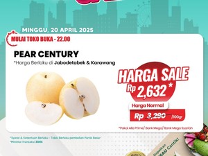 Buah Pir Diskon Gede-gedean di Transmart Full Day Sale, Jadi Semurah Ini