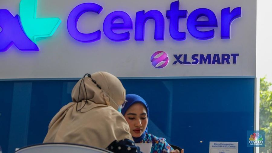 Ilustrasi XLSmart. (CNBC Indonesia/Faisal Rahman)