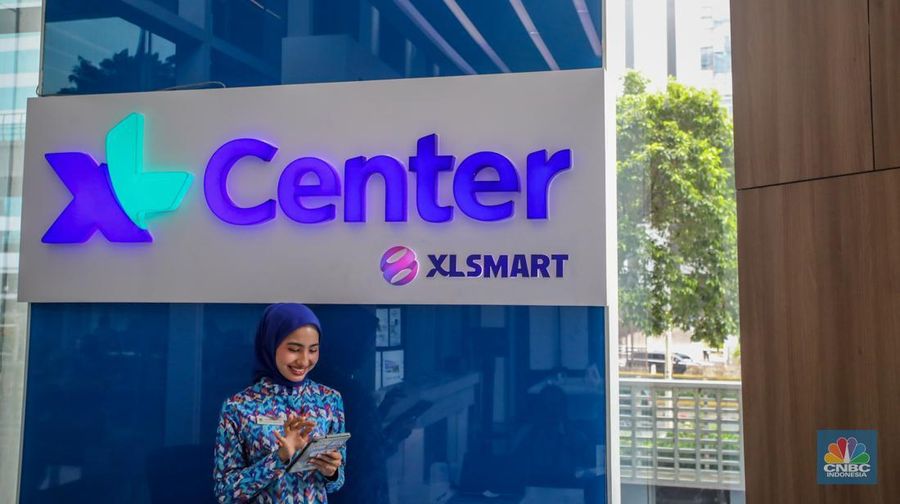 Ilustrasi XLSmart. (CNBC Indonesia/Faisal Rahman)