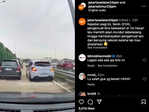 Viral Brio Mundur di Tol Diduga Salah Keluar, Ditegur Nggak Terima: Kiri Kan Lebar!