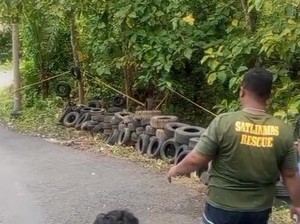 Rawan Laka, Jalur ke Bukit Paralayang Diberi Pengaman Ban Bekas