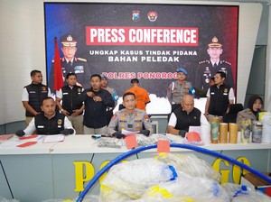 Remaja Ponorogo Ditangkap gegara Simpan Bahan Peledak Balon Udara