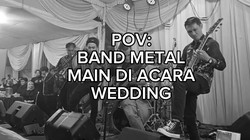 Pernikahan Viral karena Hiburannya Band Metal, Reaksi Tamu Bikin Kaget