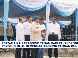 Video: Pertama Kali, Prabowo Tanam Padi Pakai Drone