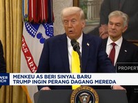 Video: Menkeu AS Beri Sinyal Baru Trump Ingin Perang Dagang Mereda