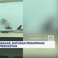 Video: Mesin Pesawat Delta Airlines Terbakar, 282 Penumpang Dievakuasi