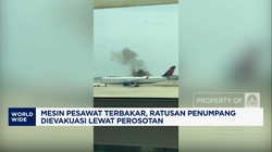 Video: Mesin Pesawat Delta Airlines Terbakar, 282 Penumpang Dievakuasi
