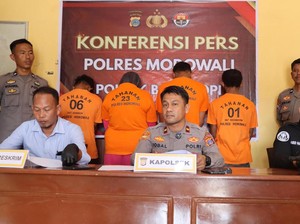 4 Pria-Wanita di Morowali Keroyok hingga Tebas Kaki Warga Ditangkap