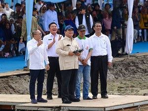 Pertama Kali Prabowo Tanam Padi Pakai Drone di Sumsel: 1 Hari Bisa 25 Hektare