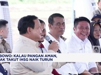 Video: Prabowo Tegaskan Asal Pangan Aman, IHSG Naik Turun Tak Masalah