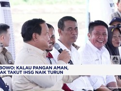Video: Prabowo Tegaskan Asal Pangan Aman, IHSG Naik Turun Tak Masalah