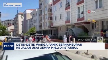 Video: Warga Panik Berhamburan ke Jalan Usai Gempa M 6,2 di Istanbul