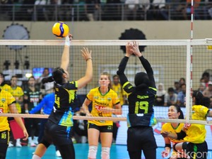 Tanpa Megawati, Gresik Petrokimia Bungkam Electric PLN 3-1
