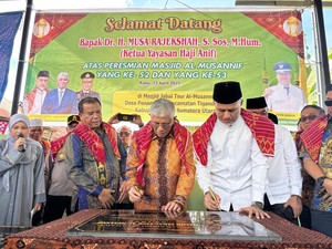 Ijeck Resmikan Masjid Al Musannif di Tiganderket Karo