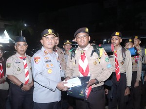 Dilepas Kapolres, Kontingen dari Inhil Riau Siap Sukseskan Jambore Karhutla