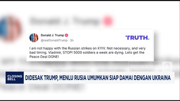 Video: Didesak Trump, Menlu Rusia Umumkan Siap Damai dengan Ukraina