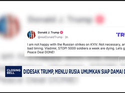 Video: Didesak Trump, Menlu Rusia Umumkan Siap Damai dengan Ukraina