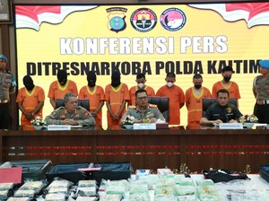 Polda Kaltim Bongkar 35,9 Kg Sabu Jaringan Internasional