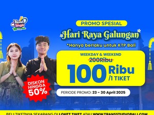 Spesial Galungan, Trans Studio Bali Hadirkan Promo Rp 100 Ribu untuk KTP Bali