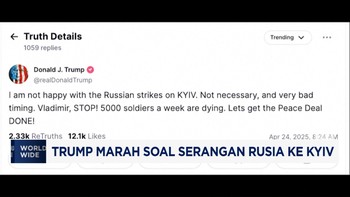 Video: Trump Marah Soal Serangan Rusia Ke Kyiv