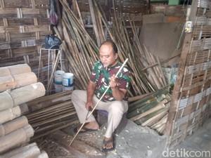 Awalnya Usaha Sampingan, Pedagang Bambu Ini Raup Omzet hingga Jutaan