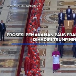 Video: Prosesi Pemakaman Paus Fransiskus Dimulai, Dihadiri Trump-Biden
