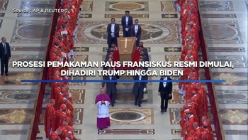 Video: Prosesi Pemakaman Paus Fransiskus Dimulai, Dihadiri Trump-Biden