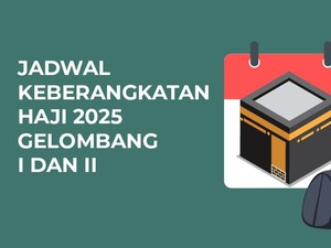 Jadwal Keberangkatan Jemaah Haji 2025 Gelombang I dan II