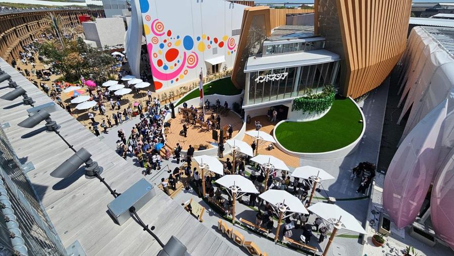 Penampilan Saung Angklung Udjo di World Expo 2025 Osaka. (Dok. Kementerian PPN/Bappenas)