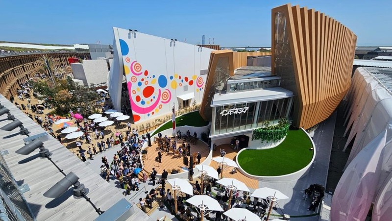 Penampilan Saung Angklung Udjo di World Expo 2025 Osaka. (Dok. Kementerian PPN/Bappenas)
