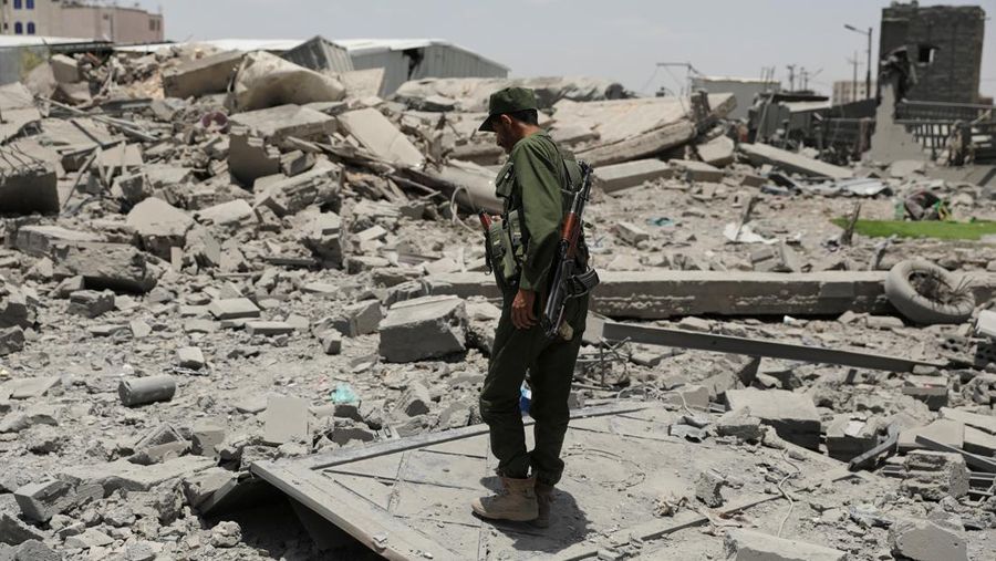 Nyawa Melayang! Gambar Serangan Udara AS di Yaman terhadap Houthi 7 Serangan udara AS di Yaman.