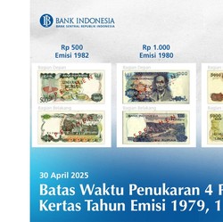 4 Pecahan Rupiah Ini Tak Laku Lagi, Segera Tukar Sebelum 30 April
