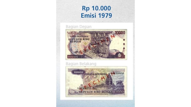 Bank Indonesia (BI) telah mencabut dan menarik beberapa pecahan rupiah dalam bentuk uang kertas sesuai Surat Keputusan Direksi Bank Indonesia No. 24/105/KEP/DIR tanggal 31 Maret 1992. (Dok. Bank Indonesia)