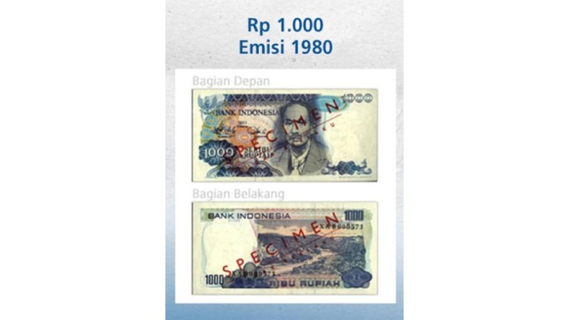 Bank Indonesia (BI) telah mencabut dan menarik beberapa pecahan rupiah dalam bentuk uang kertas sesuai Surat Keputusan Direksi Bank Indonesia No. 24/105/KEP/DIR tanggal 31 Maret 1992. (Dok. Bank Indonesia)