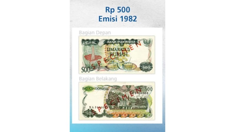 Bank Indonesia (BI) telah mencabut dan menarik beberapa pecahan rupiah dalam bentuk uang kertas sesuai Surat Keputusan Direksi Bank Indonesia No. 24/105/KEP/DIR tanggal 31 Maret 1992. (Dok. Bank Indonesia)