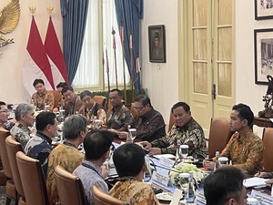Prabowo Didampingi Gibran Terima Federasi Industri Korea di Istana Merdeka