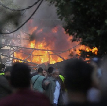 Potret Israel Ngamuk! Negara Arab Ini Dibom, Gedung-Gedung Terbakar