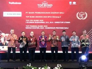 Bank BPD Bali Raih Top BUMD Awards 2025 Bintang 5