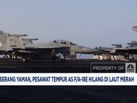 Video: Serang Yaman, Pesawat Tempur AS F/A-18E Hilang di Laut Merah