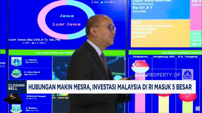 Video: Hubungan Makin Mesra, Investasi Malaysia di RI Masuk 5 Besar